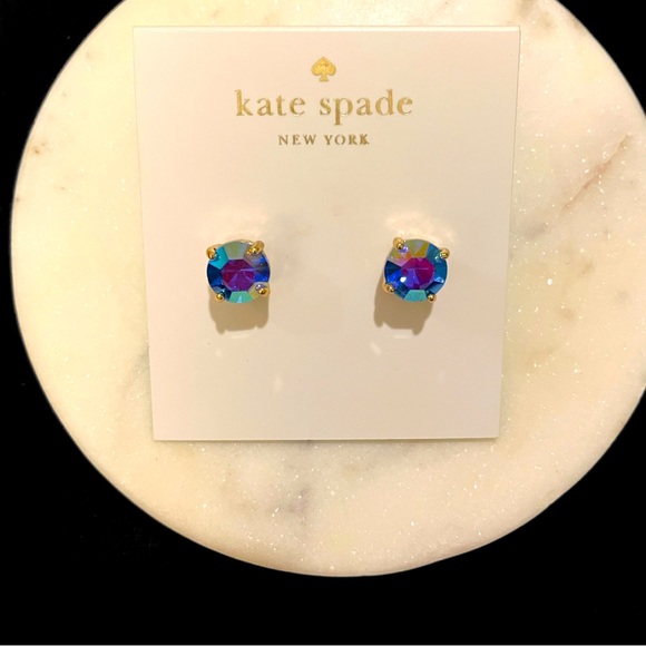 NWT Kate Spade Aurora Borealis Iridescent Earrings - Picture 4 of 6
